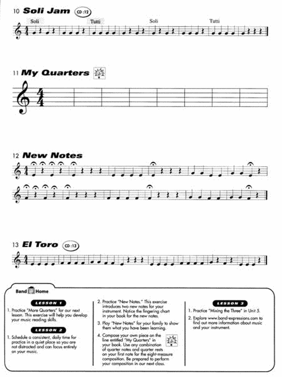 Band Expressions, Book One: Student Edition (Bass Clarinet)