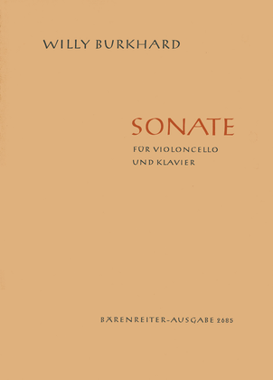 Book cover for Sonata for Violoncello and Piano op. 87