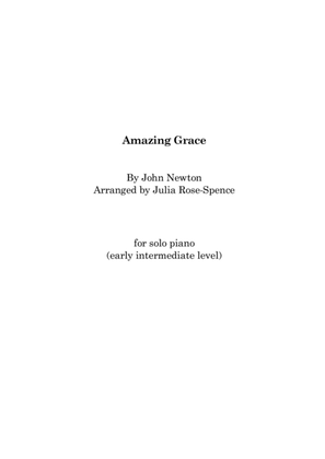 Book cover for Amazing Grace (piano solo: advanced)