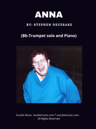 Book cover for Anna (Bb-Trumpet solo and Piano)