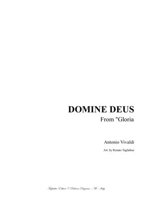 Book cover for DOMINE DEUS, REX COELESTIS - From "Gloria - RV 589 - Vivaldi" - For Soprano and Piano/Organ