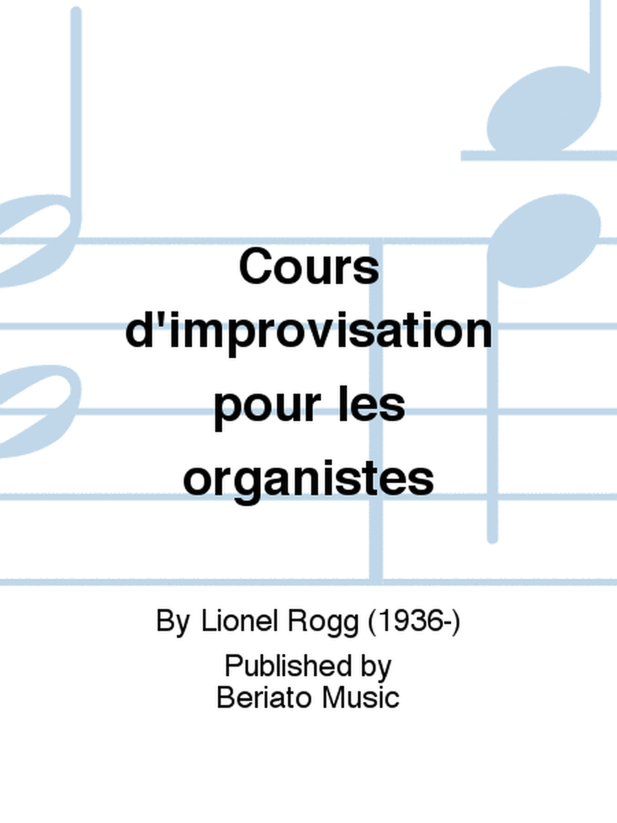 Cours d'improvisation pour les organistes