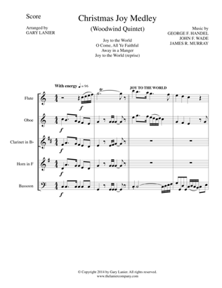 Book cover for CHRISTMAS JOY MEDLEY (Woodwind Quintet Score and Parts for Flt, Ob, Cl, Hrn, and Bsn)