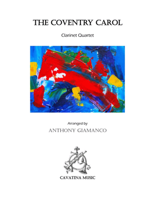 Book cover for THE COVENTRY CAROL (Clarinet Quartet)