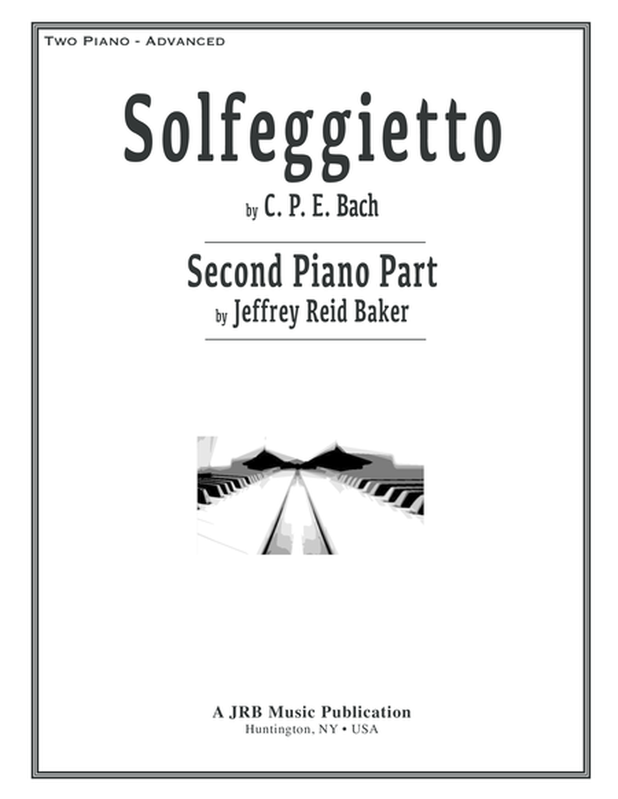 Solfeggietto (CPE Bach) 2-Piano Version (Jeffrey Reid Baker) 2nd Piano