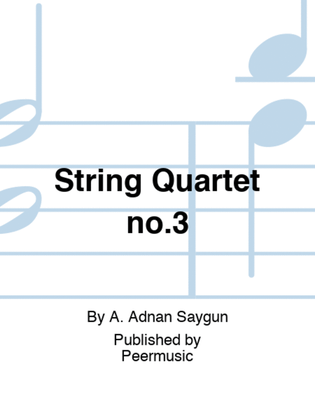 Book cover for String Quartet no.3