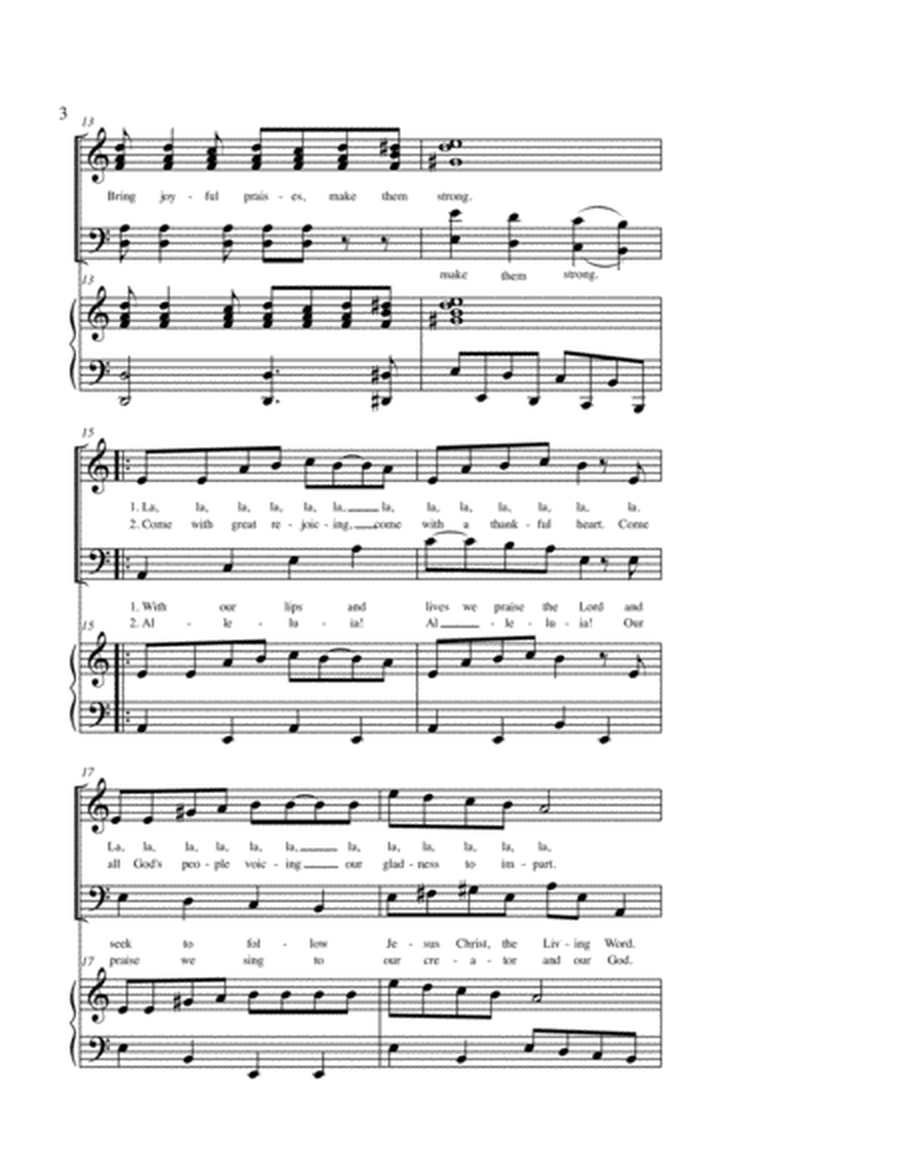 "Sing Alleluia! Join in the Song" Choral Anthem SATB