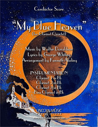Book cover for My Blue Heaven (for Clarinet Quartet)