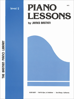 Book cover for Piano Lessons, Level 2