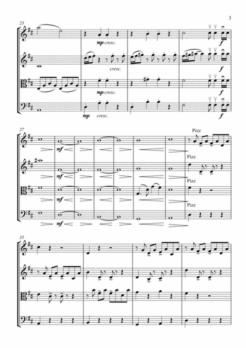 Concerning Hobbits - Howard Shore - Strings Quartet (Full Score and Parts)