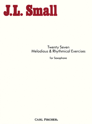 Book cover for Twenty Seven Melodious and Rhythmical Exercises