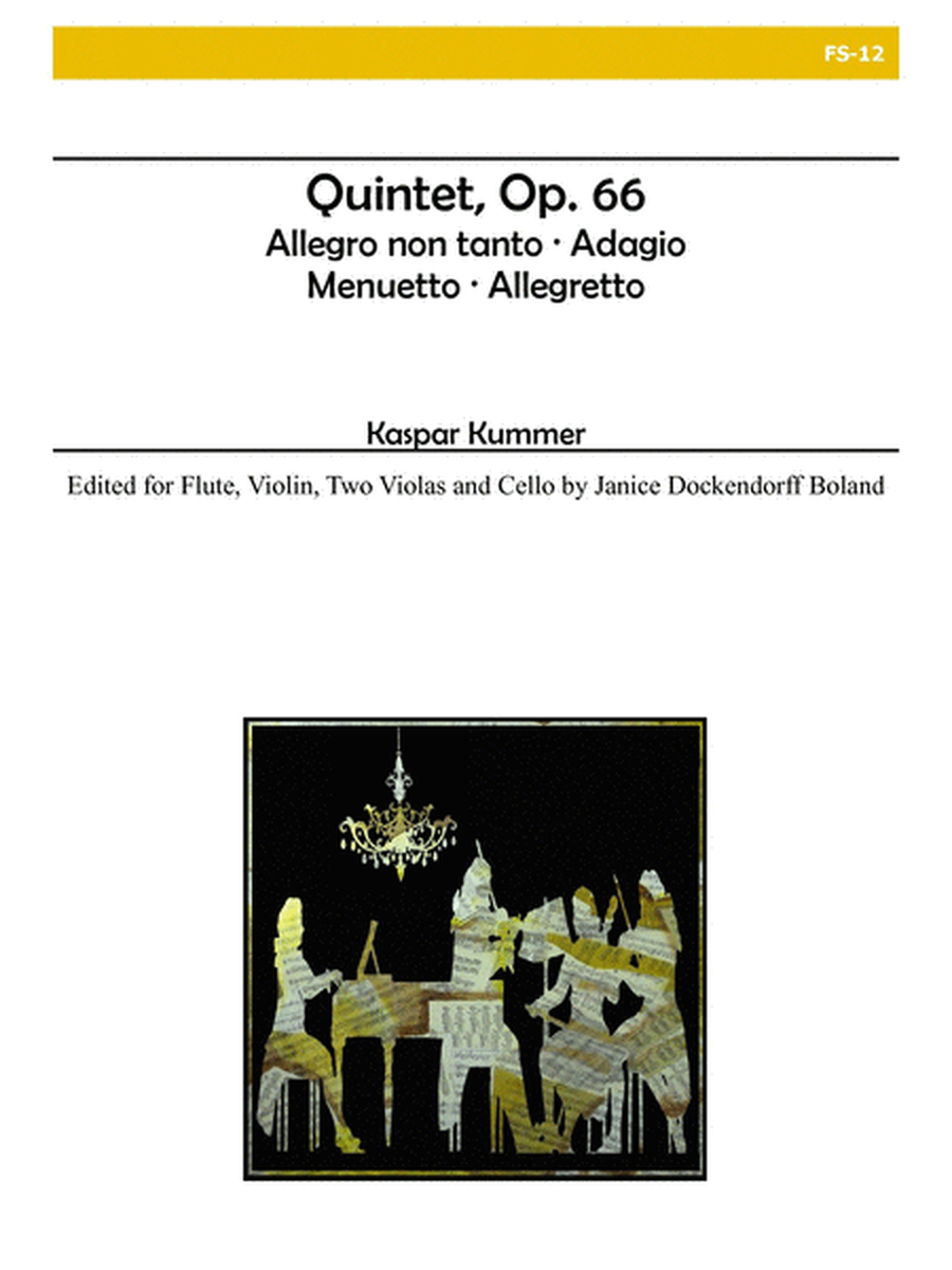 Flute Quintet, Op. 66, for Flute, Violin, Two Violas and Cello