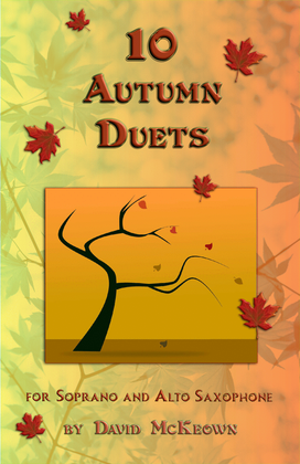 Book cover for 10 Autumn Duets for Soprano and Alto Saxophone