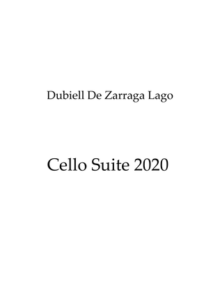 Book cover for Cello Suite 2020 I Op.146
