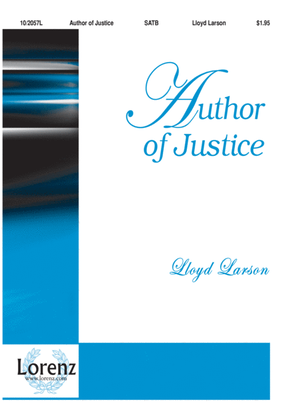 Book cover for Author of Justice