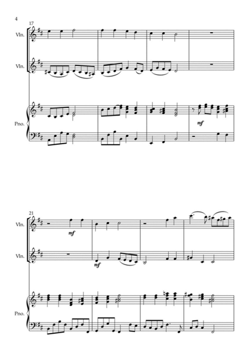 Forty Days and Forty Nights, for Violin Duet and Piano image number null