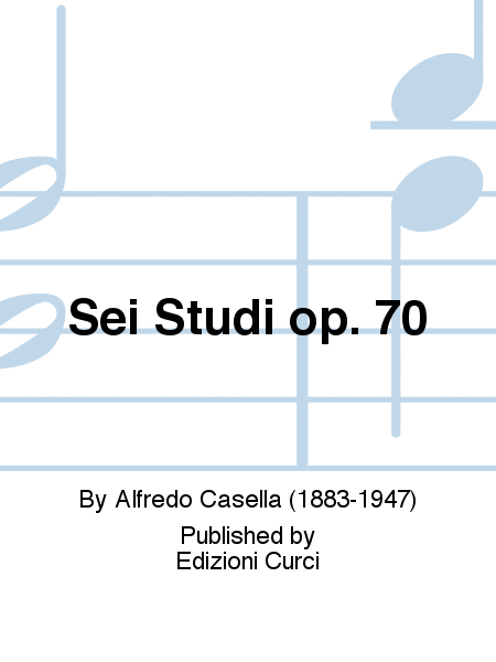 Sei Studi op. 70