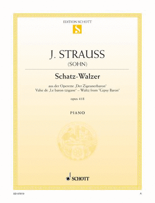 Book cover for Schatz-Walzer, Op. 418