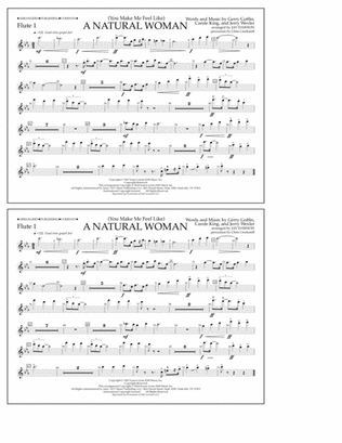 Book cover for (You Make Me Feel Like) A Natural Woman (arr. Jay Dawson) - Flute 1