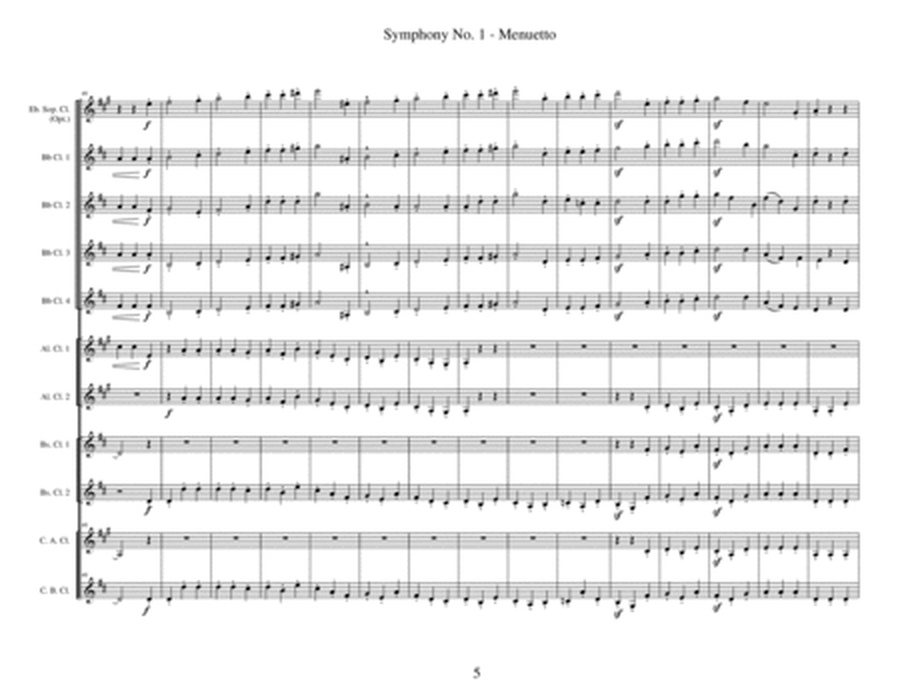 Mvt III - Menuetto from Symphony No. 1 image number null