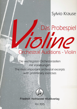 Das Probespiel - Violine (dt./ engl.)