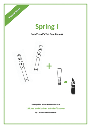 Book cover for Spring I (2 flutes & clarinet/bassoon)
