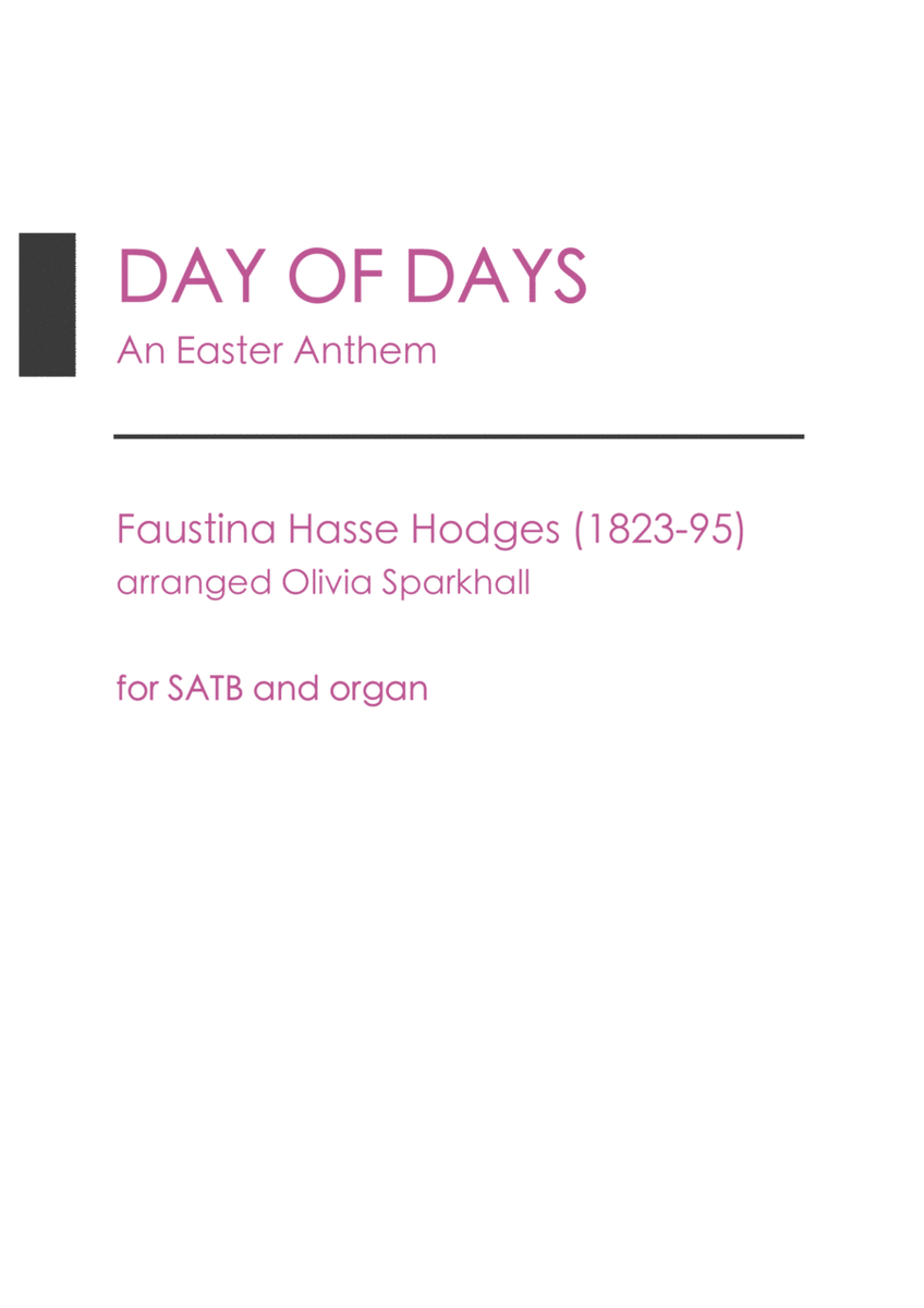 Day of Days by Faustina Hasse Hodges image number null