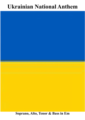 Ukrainian National Anthem for SATB MFAO World National Anthem Series