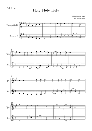 Book cover for Holy, Holy, Holy (Traditional Christian Song) for Trumpet in Bb & Horn in F Duo