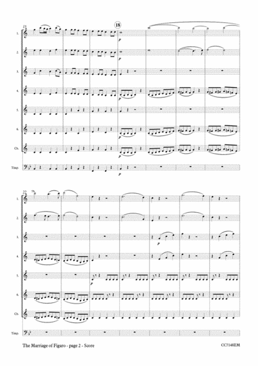 The Marriage of Figaro - Overture for Low Clarinet Choir