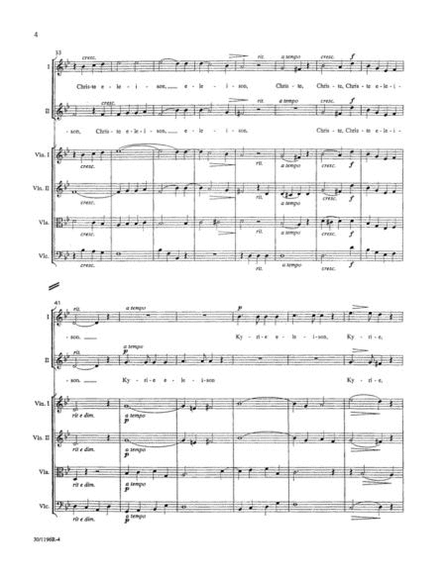 Messe Brève - Conductor's Score