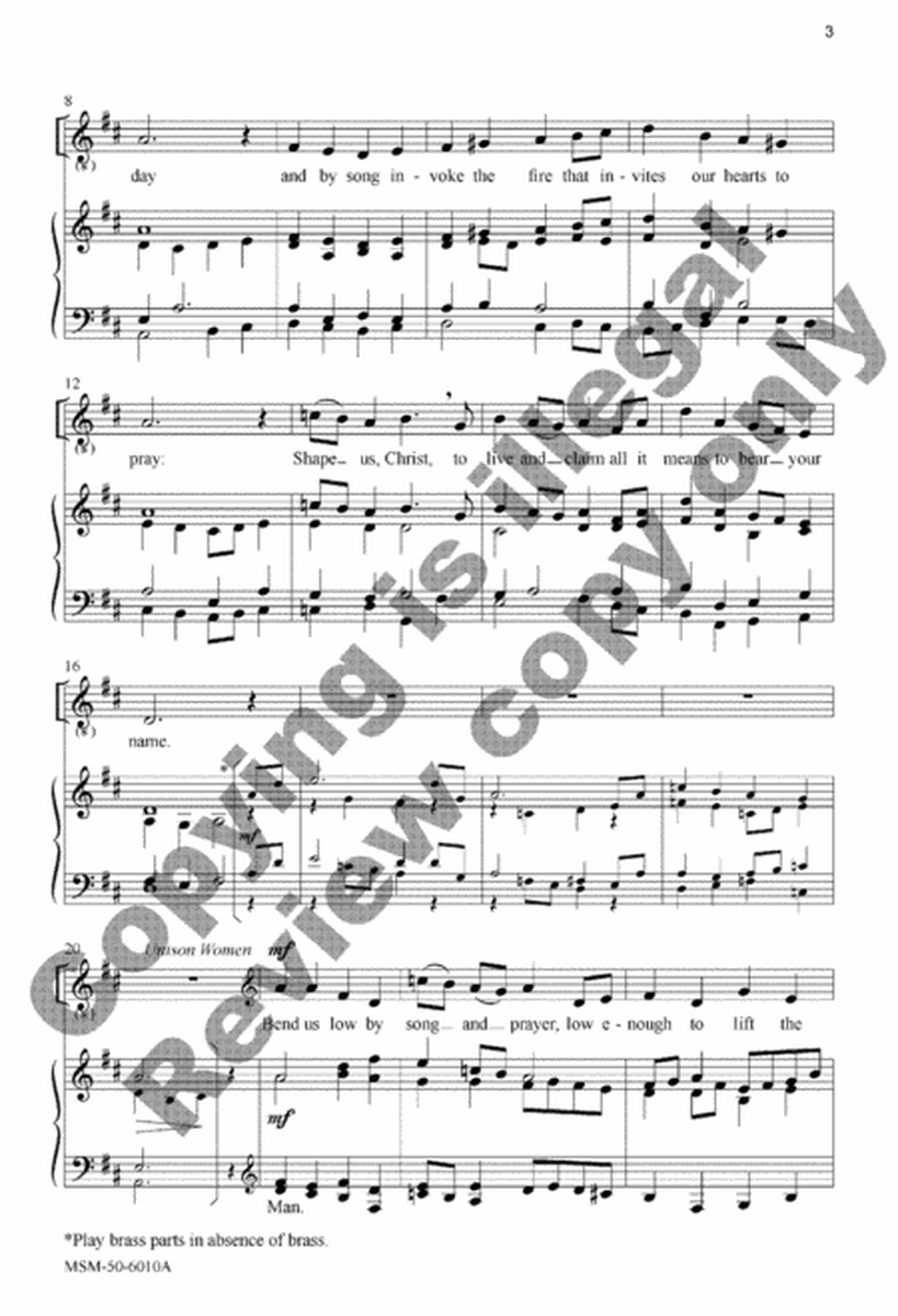 Make Our Church One Joyful Choir (Choral Score) image number null