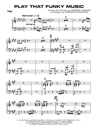 Play That Funky Music: Piano Accompaniment