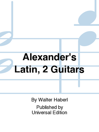 Book cover for Alexander's Latin