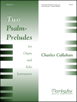 Book cover for Two Psalm-Preludes for Organ and Solo Instrument