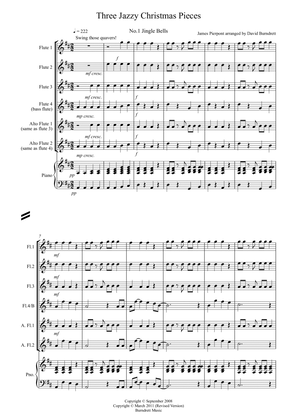 3 Jazzy Christmas Pieces for Flute Quartet