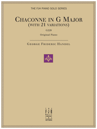 Book cover for Chaconne in G Major, G 229