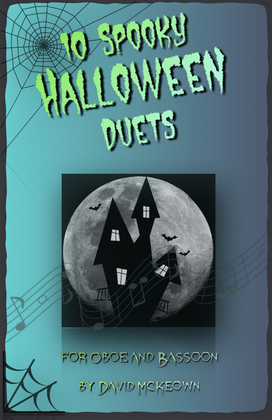 Book cover for 10 Spooky Halloween Duets for Oboe and Bassoon