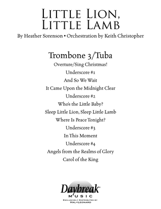 Book cover for Little Lion, Little Lamb - Trombone 3/Tuba