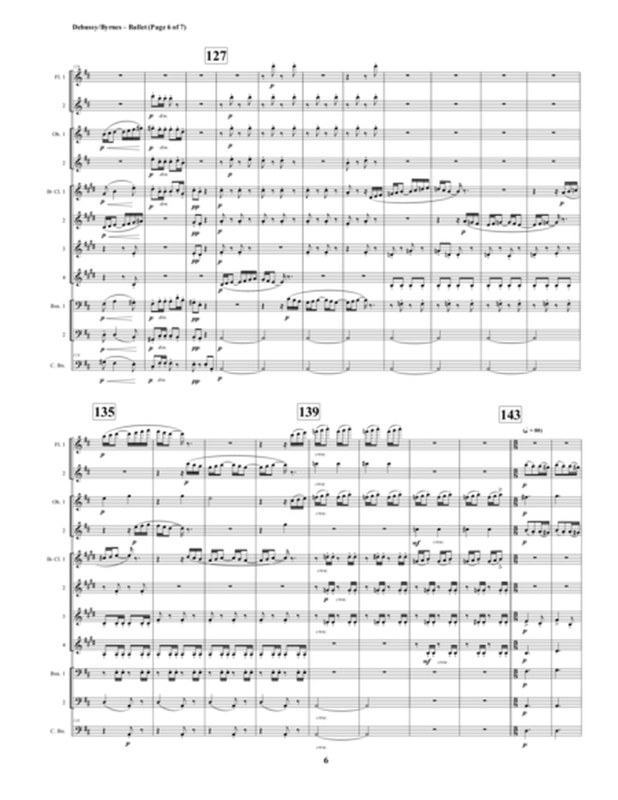 Ballet (Mvt. 4 from Debussy's Petite Suite) for Woodwind Choir image number null