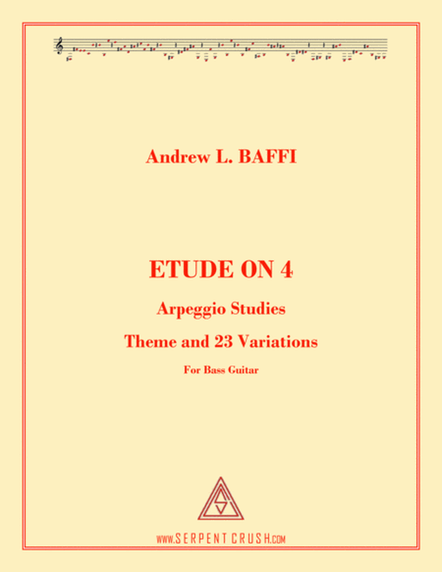 ETUDE ON 4, (BASS GUITAR) image number null