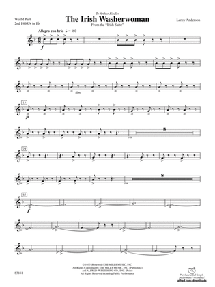 The Irish Washerwoman (from the Irish Suite): (wp) 2nd Horn in E-flat