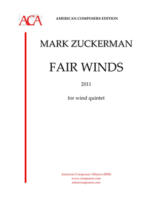 Book cover for [Zuckerman] Fair Winds