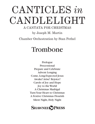 Book cover for Canticles in Candlelight - Trombone