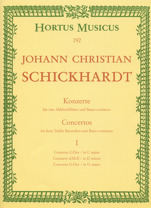 Book cover for Sechs Konzerte für 4 Altblockflöten und Basso continuo