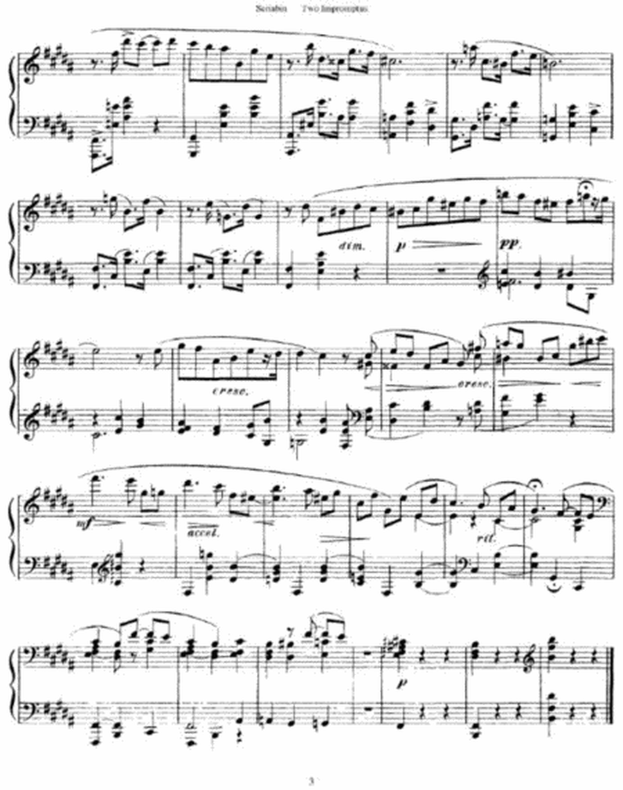 Alexander Scriabin - Two Impromptus Op. 14