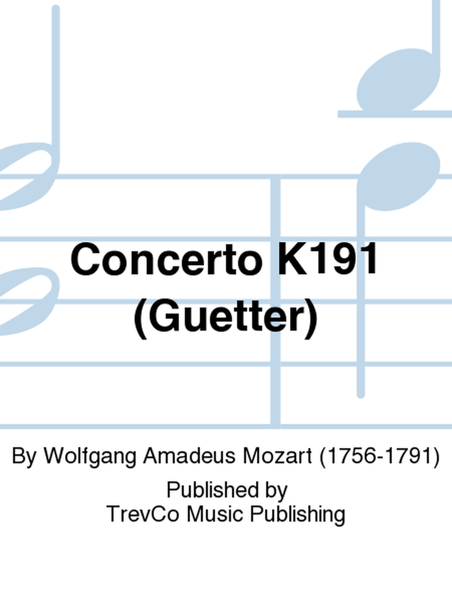 Concerto K191 (Guetter)