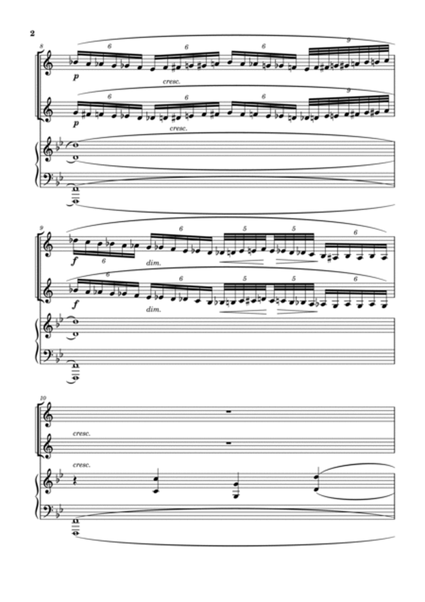 Klezmer Rhapsody for two clarinets and piano image number null