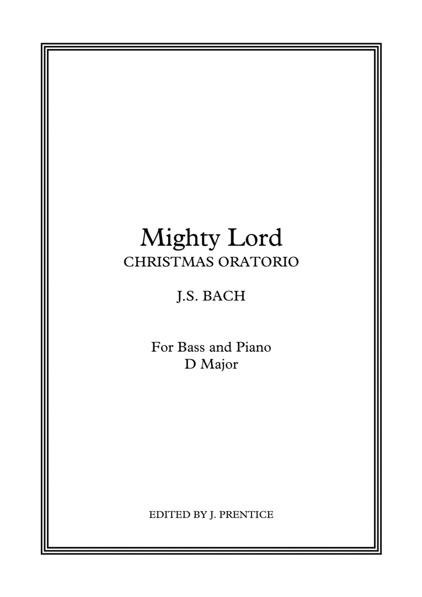 Mighty Lord - Christmas Oratorio (D Major) image number null
