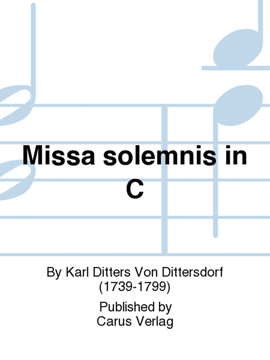 Missa solemnis in C